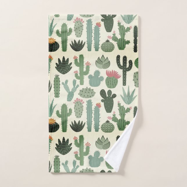 Wüstenkaktus Hübsch Handtuch (Handtuch)