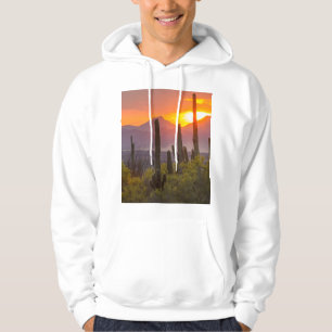 Wüstenkaktus Sonnenuntergang, Arizona Hoodie