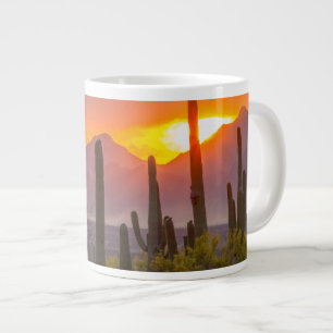 Wüstenkaktus Sonnenuntergang, Arizona Jumbo-Tasse