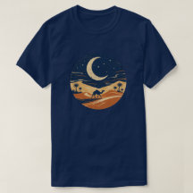 Wüstenkamel-Reise unter Mondlicht T-Shirt