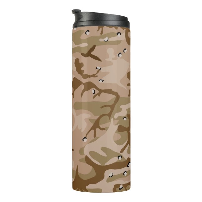 Wüstenkampfarena mit Kies, Militär, Armee Thermosbecher (Nach rechts gedreht)