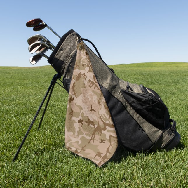 Wüstenkampfmuster, militärisches Muster, Armee Golfhandtuch (Gras)