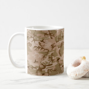 Wüstenkampfmuster, militärisches Muster, Armee Kaffeetasse