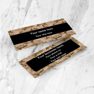 Wüstenkampfmuster, militärisches Muster, Armee Mini Visitenkarte