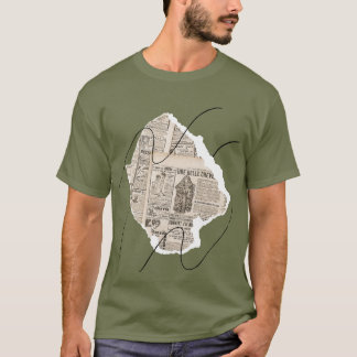 Wüstenkarte und Landschafts-Ästhetik-Art-T-Shirt T-Shirt