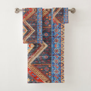 Wüstenklänge: Südwestliche Boho-Heritage Badhandtuch Set
