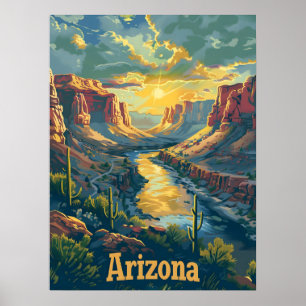 Wüstenklippen von Arizona Poster