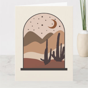 Wüstenlandschaft, Arizona, Boho-Abstraktkunst Karte