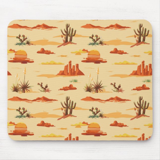 Wüstenlandschaft Arizona Muster Mousepad (Vorne)