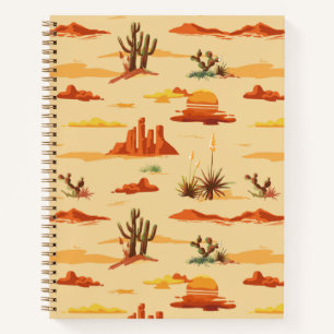 Wüstenlandschaft Arizona Muster Notizbuch