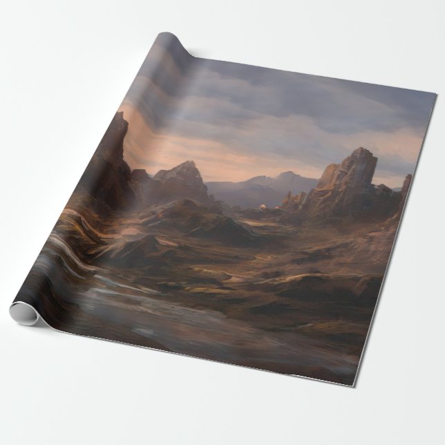 Wüstenlandschaft im Freien Geschenkpapier (Ungerollt)