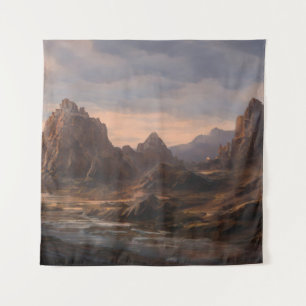 Wüstenlandschaft im Freien Wandteppich