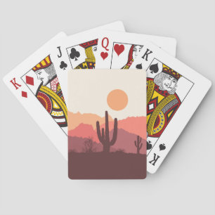 Wüstenlandschaft in Mexiko Spielkarten