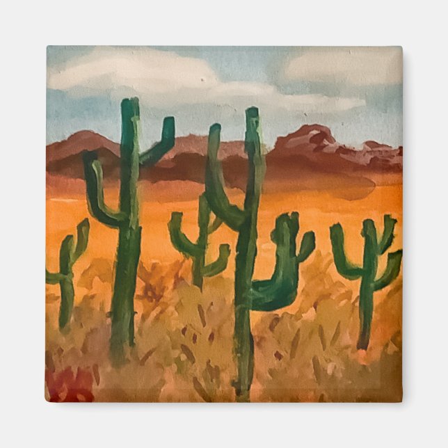 Wüstenlandschaft Magnet (Vorne)