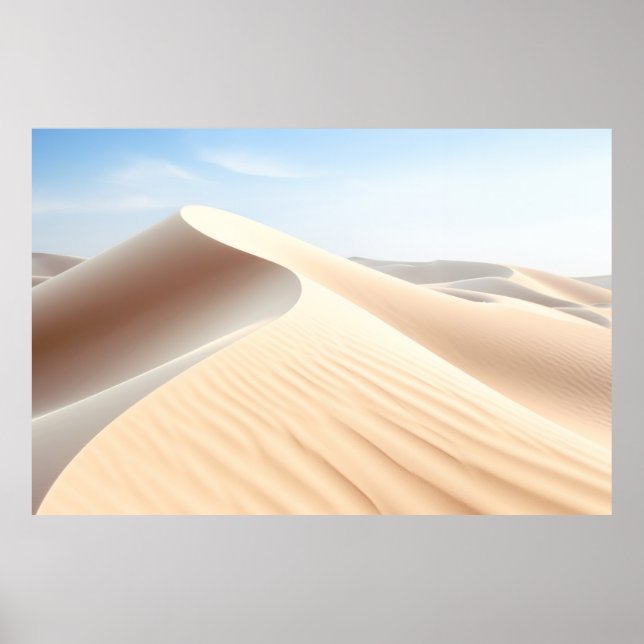 Wüstenlandschaft Meditation Ruhe Poster (Vorne)
