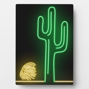 Wüstenlandschaft Neon Sign Fotoplatte