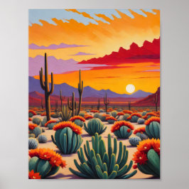 Wüstenlandschaft Poster