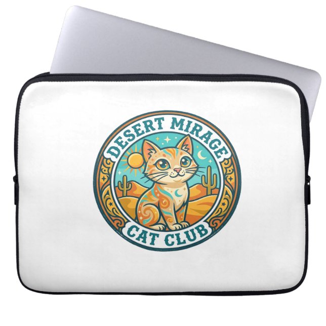 Wüstenmirage-Katze Katze-Mutter-Geschenkidee - Wüs Laptopschutzhülle (Vorderseite)