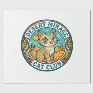 Wüstenmirage-Katze Katzenmutter-Geschenkidee - Wüs Geschenkpapier