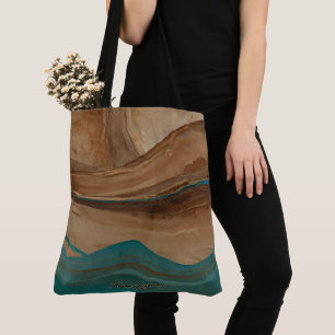Wüstenmirage-Oase-Terrakotta Tasche