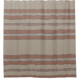 Wüstenmosaike Streifen Duschvorhang