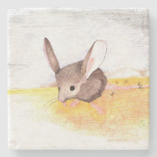 Wüstenmouse Steinuntersetzer