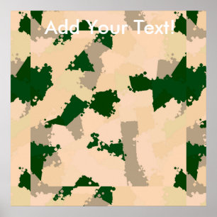 Wüstenoase-Camouflage Poster