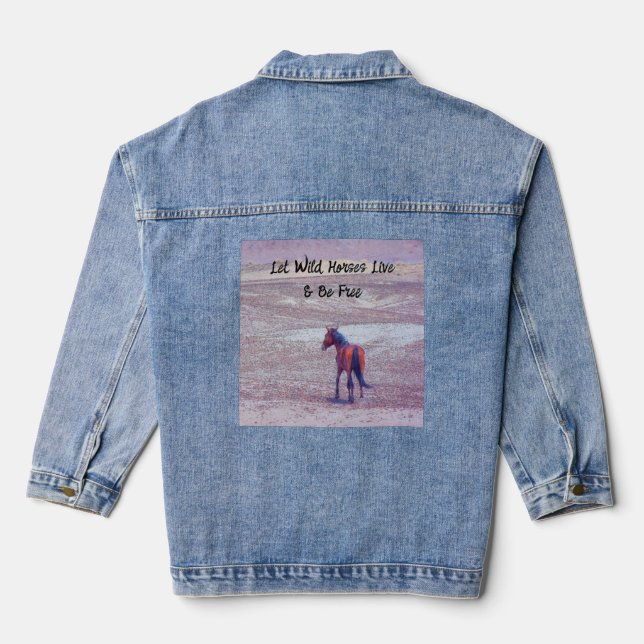 Wüstenpferd P8640 Jeansjacke (Rückseite)