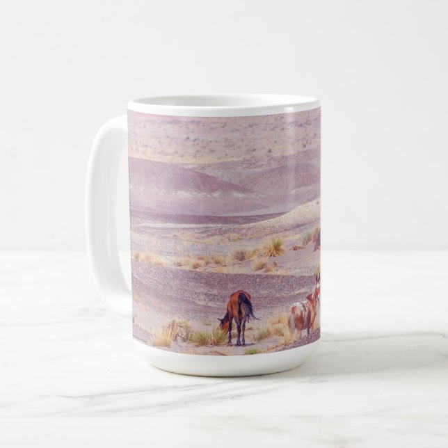 Wüstenpferde P8639 Kaffeetasse (Vorderseite Links)