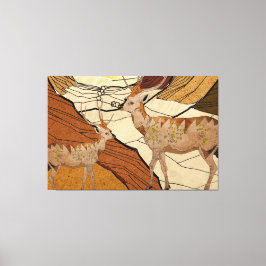 Wüstenreh Leinwanddruck