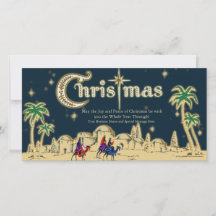 Wüstenreisende Weihnachtsgrußkarte