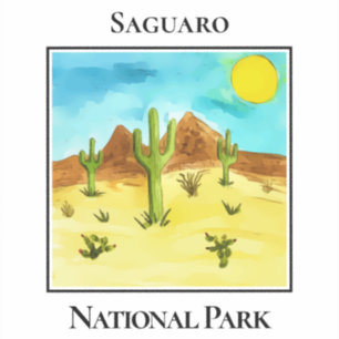 Wüstenriesen von Saguaro Aufkleber