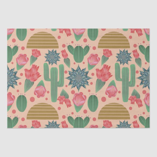 Wüstenrosa Seidenpapier (Vorderseite)