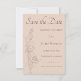 Wüstenrose – Düne & Blütenhochzeit Save The Date