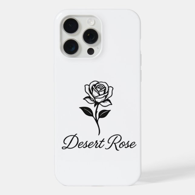 Wüstenrose iPhone 15 Pro Max Hülle (Rückseite)