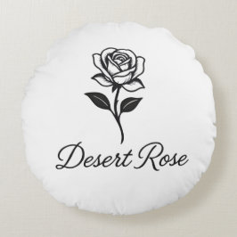 Wüstenrose Rundes Kissen