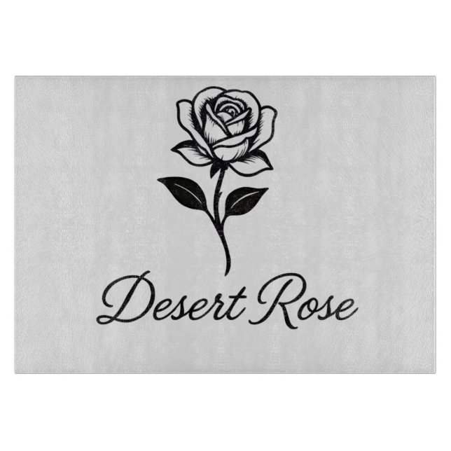 Wüstenrose Schneidebrett (Vorderseite)
