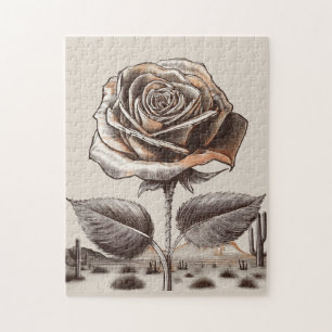 Wüstenrose, Vintage Botanische Blume