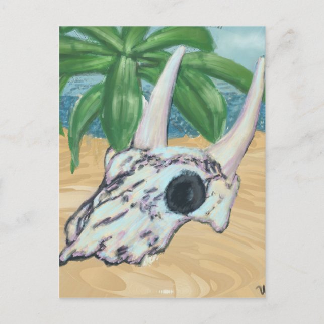 Wüstenschädel Postkarte (Vorderseite)