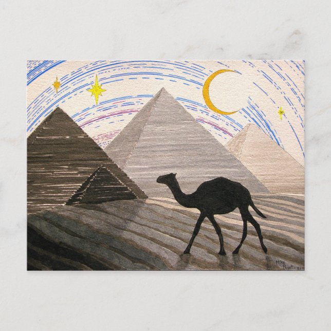 Wüstenschiff Postkarte (Vorderseite)