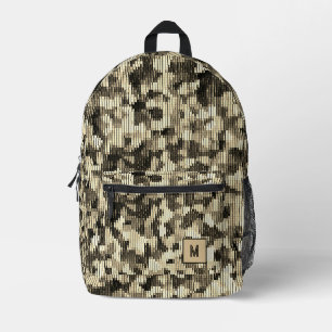 Wüstenschlange digitale Camouflage futuristisch Bedruckter Rucksack