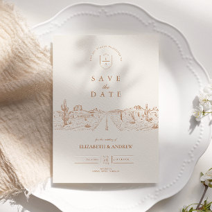 Wüstenstraße Western Wedding Save The Date