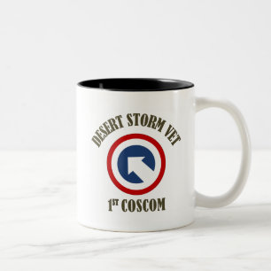Wüstensturm-Tierarzt - 1. COSCOM Zweifarbige Tasse