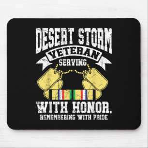 Wüstensturm Veteran, der mit Ehrenpersisch Wa serv Mousepad