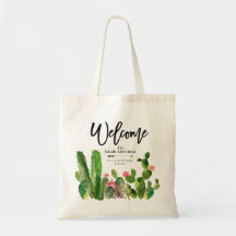 Wüstensukkulente Kakteen Wedding Welcome Bag