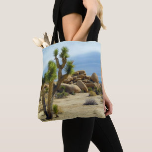 Wüstensukkulturen, Steine und Himmel aus Kaliforni Tasche