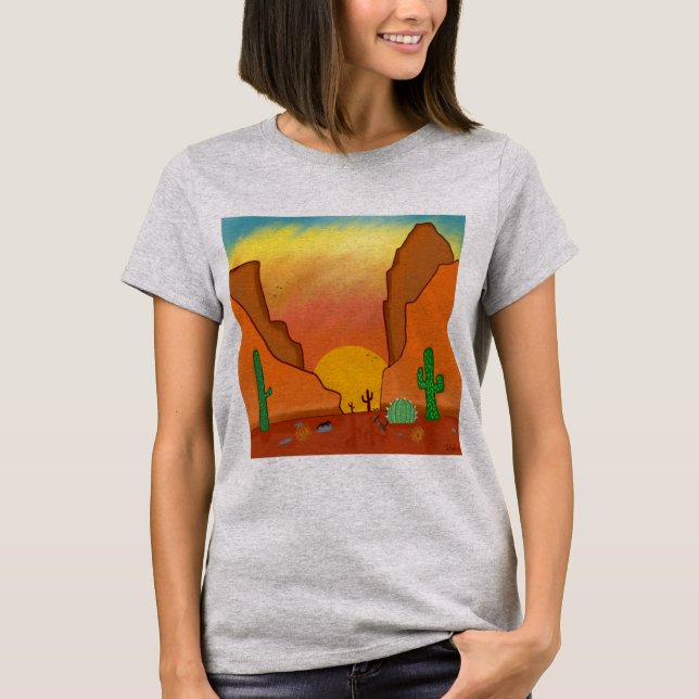 WüstenSunset T-Shirt (Vorderseite)