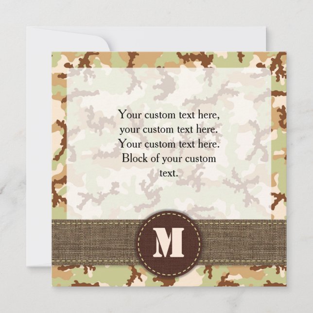 Wüstentarnung (Vorderseite)