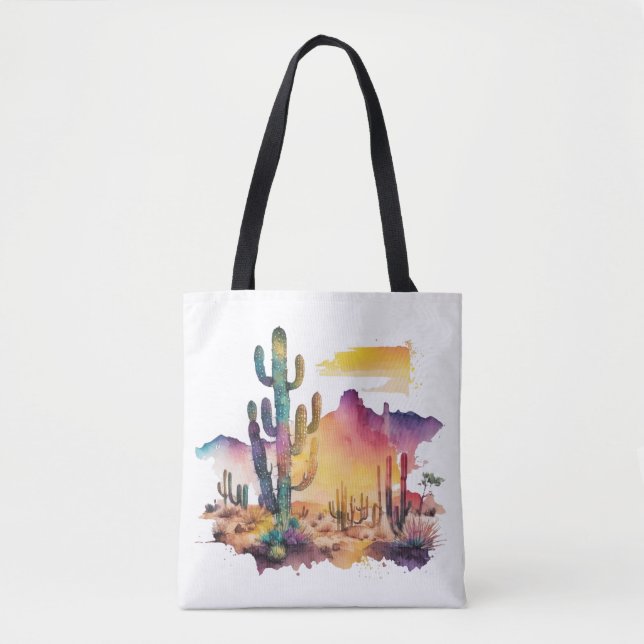 Wüstenuntergang in Mexiko Tasche (Vorderseite)