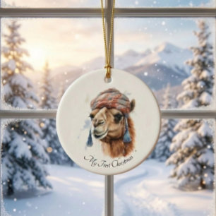 Wüstenweihnachtsfreude, individuell gestaltet keramik ornament
